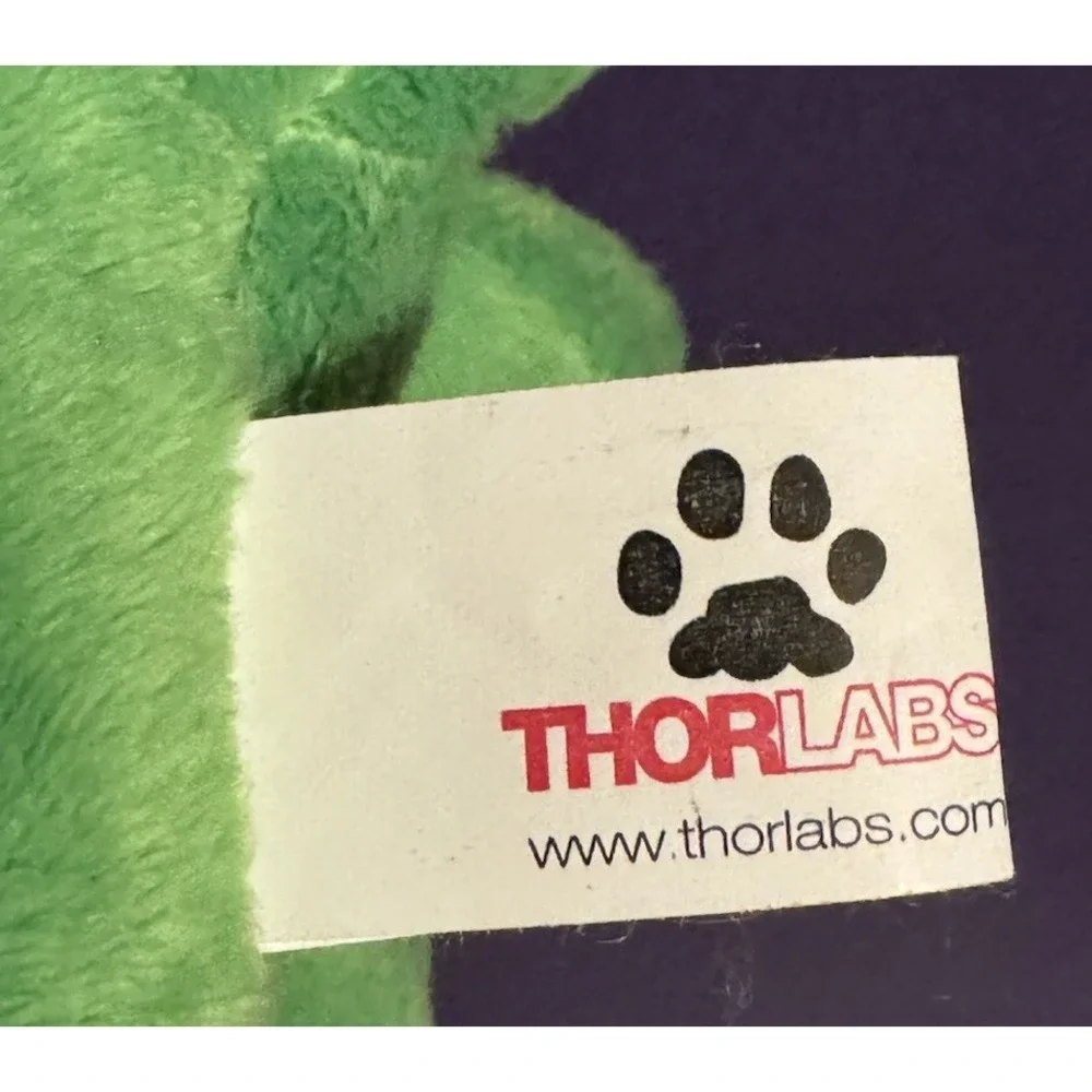 Thorlabs Thor Plush Dog Green Collectible Toy Employee Exclusive Limited Rare